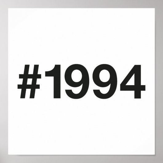 Poster Hashtag 31 Anniversaire 1994 (Devant)