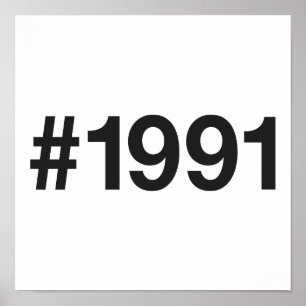 Poster Hashtag 34 Anniversaire 1991