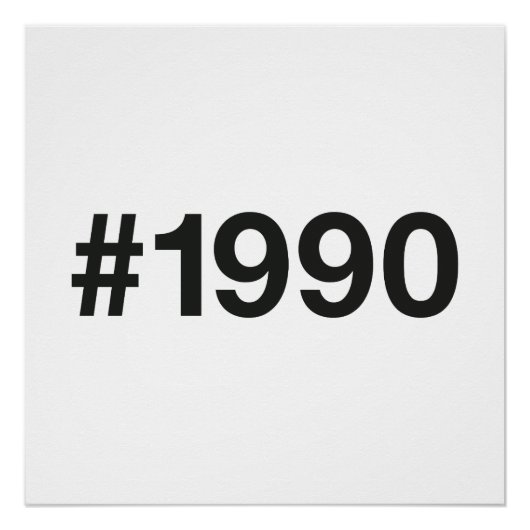 Poster Hashtag 35 Anniversaire 1990 (Devant)
