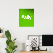 POSTER HASHTAG ALLY (Bureau à domicile)