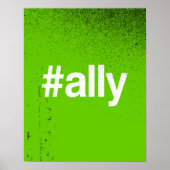 POSTER HASHTAG ALLY (Devant)