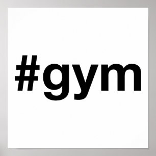 Poster Hashtag GYM