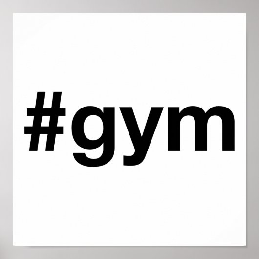 Poster Hashtag GYM (Devant)