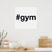 Poster Hashtag GYM (Cuisine)