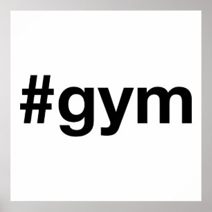 Poster Hashtag GYM