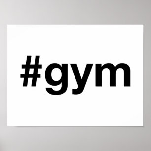 Poster Hashtag GYM