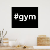 Poster Hashtag GYM (Cuisine)