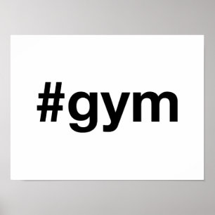 Poster Hashtag GYM