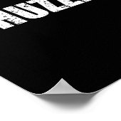 Poster Hashtag Huzzah Shirt - Noir drôle (Coin)