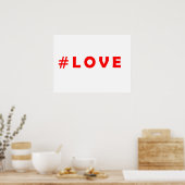 Poster Hashtag Love (Cuisine)