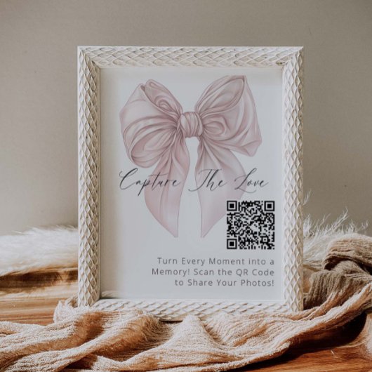 Poster Hashtag Pink Bow Capture The Love