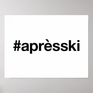 Poster Hashtag SKI APRES