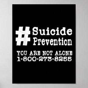 Poster Hashtag sur la prévention du suicide _ Santé menta