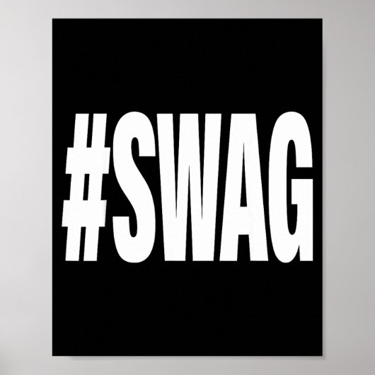 Poster Hashtag swag (Devant)