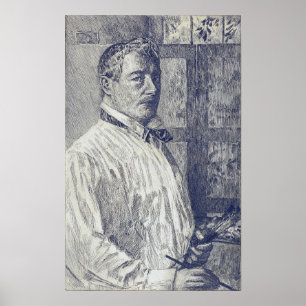 Poster Hassam - Autoportrait