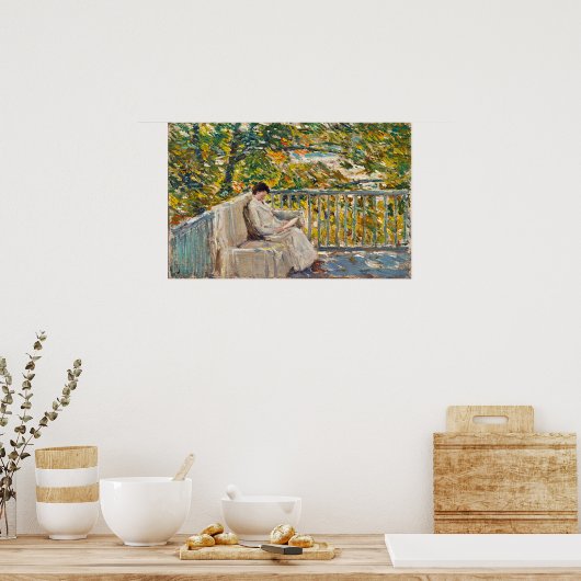 Poster Hassam - Balcon 1907 (Cuisine)