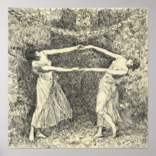Poster Hassam - Danse de Laurel