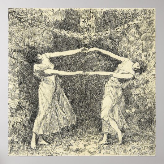Poster Hassam - Danse de Laurel (Devant)