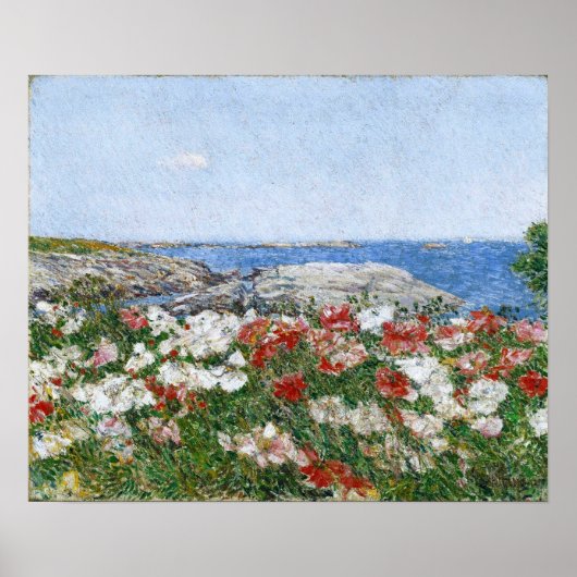 Poster Hassam - Des Pavots Sur Les Îles Des Chaussures 18 (Devant)