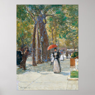 Poster Hassam - Fifth Ave At Washington Sq New York 1891