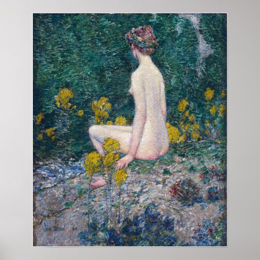 Poster Hassam - Goldenrod 1908 (Devant)