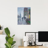 Poster Hassam - Jour Pluvieux 1890 (Bureau à domicile)
