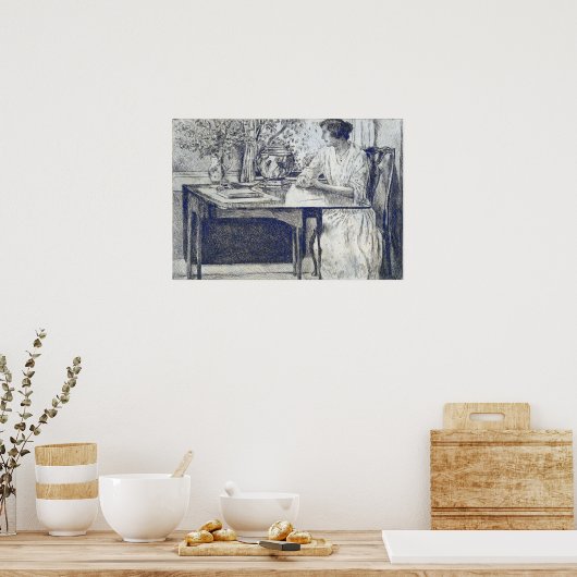 Poster Hassam - La Table Coloniale (Cuisine)