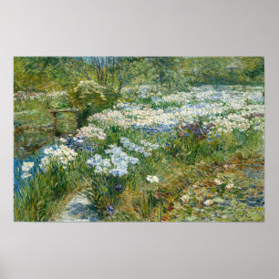 Poster Hassam - Le Jardin d'eau 1909