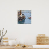 Poster Hassam - Mackerel Schooner Gloucester 1890 (Cuisine)