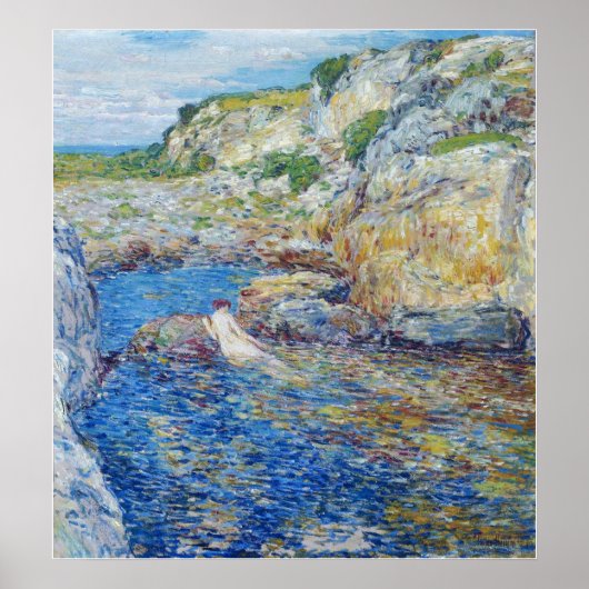 Poster Hassam - Piscine de Rockweed 1902 (Devant)