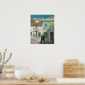 Poster Hassam - Plaza De La Merced Ronda 1910 (Cuisine)