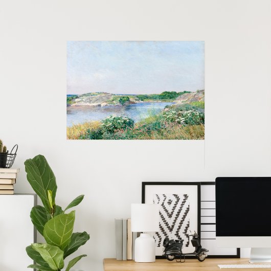 Poster Hassam's The Little Pond, Appledore (Bureau à domicile)