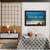 Poster Haste fait une citation de déchets l'affiche de l'