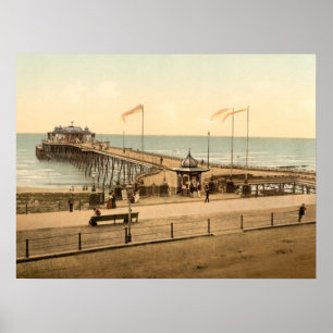 Poster Hastings Pier, Hastings, Sussex, Empreinte d'archi