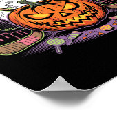 Poster Hat Trick Or Treat Ice Hockey Halloween Fun _1  (Coin)