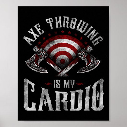 Poster Hatchet Ax Jeter Est Mon Cardio (Devant)