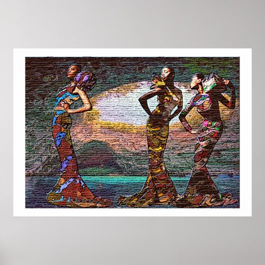 Poster Hatères debout - Puissance Afrocentrique (Devant)