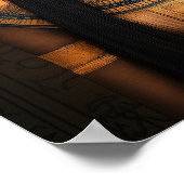 Poster Hathor Egyptienne Corned Goddess Gold Brown Art (Coin)