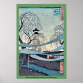Poster Hatsune équitation parc, par Ando, Hiroshige (Devant)