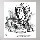 Poster Hatter fou avec Dormouse (Devant)