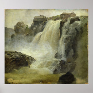 Poster Haugfoss en Norvège, 1827
