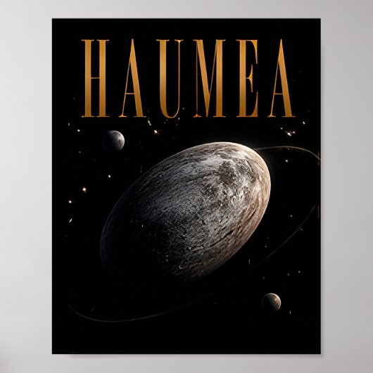 Poster Haumea Espace Nain de Luxe (Devant)