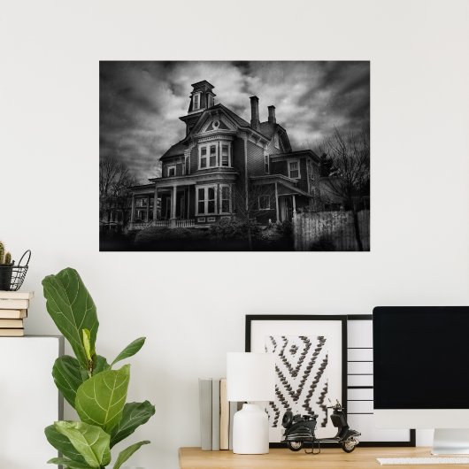 Poster Hauné - Flemington, NJ - Éffrayant Town (Bureau à domicile)