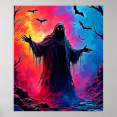 Poster Hauning Demon Habillé Dans L'Ombre Design (Devant)