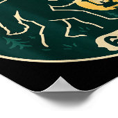 Poster Haunted By 6-7 Bigfoot Lantern Halloween Badge (Coin)