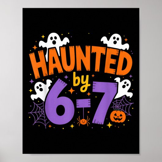 Poster Haunted By 6-7 Halloween Ghosts And Sders Design (Devant)