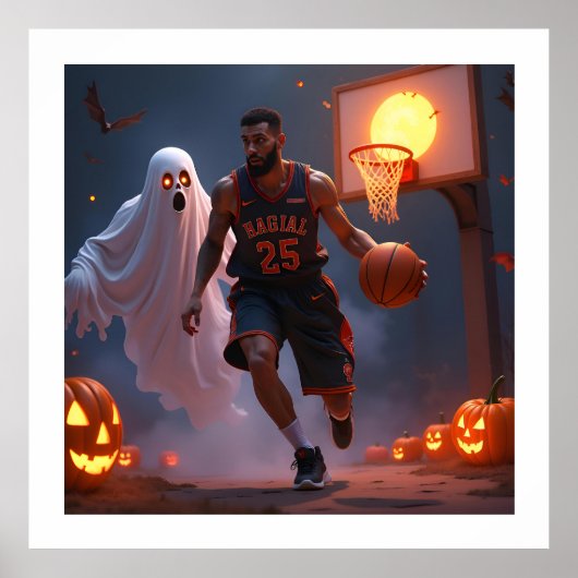 Poster Haunted Hoops : minuit à la Cour Citrouille (Devant)