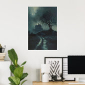 Poster Haunted House on the Hill Dark Gothic Art (Bureau à domicile)