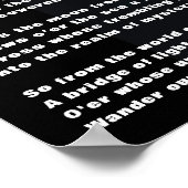 Poster Haunted Houses Poème de Henry Wadsworth Longfellow (Coin)