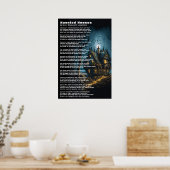Poster Haunted Houses Poème de Henry Wadsworth Longfellow (Cuisine)